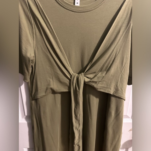 EUC Lululemon Wrap-Front T-Shirt Dress - Picture 4 of 7